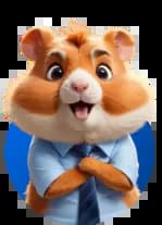 Hamster in business clothes